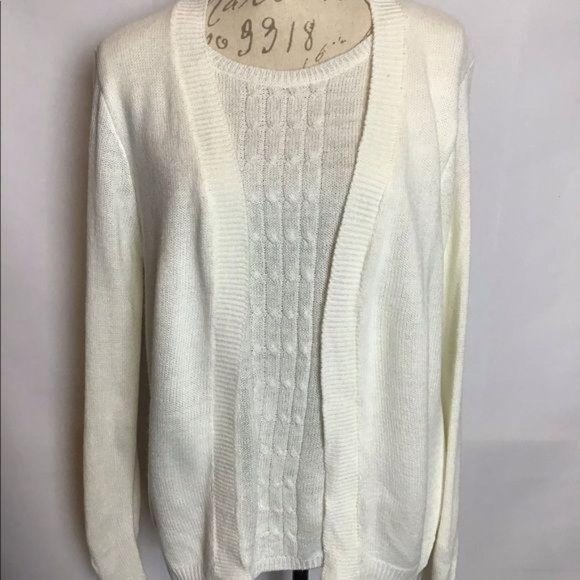 Sweater Set with Attached Sparkly Tank - Picture 1 of 8
